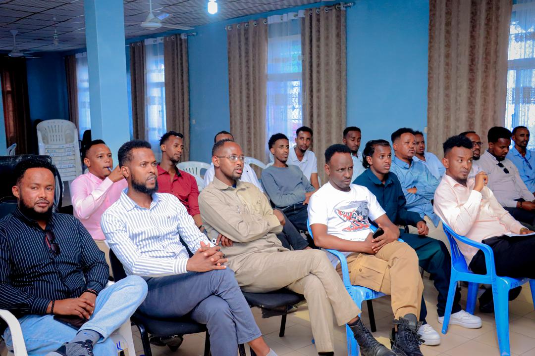 Front row of Borama Taxation Department staff during the workshop